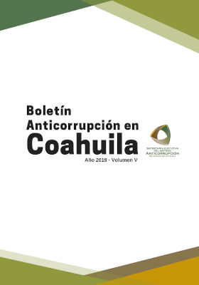 Boletín Anticorrupción en Coahuila, volumen V, año 2019
